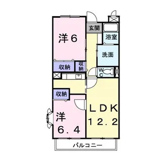 ウィステリア ファイブ【3階】の間取り