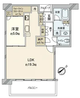 ザ・パークハウス中之島タワー【41階】の間取り