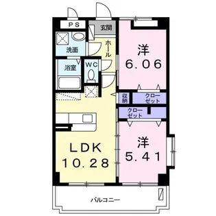 BCガーデンパレスI【1階】の間取り