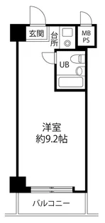 イトーピア六本木【6階】の間取り
