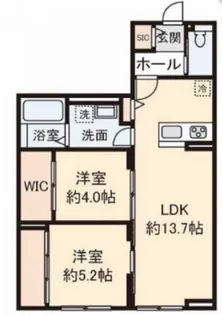 ハイムメゾン新狭山C【3階】の間取り