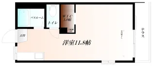 コーポサンライズ WiFi対応【1階】の間取り