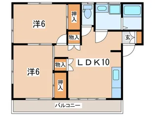 CAME PORT 蛍田【2階】の間取り
