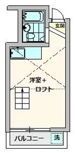 パレス朝志ヶ丘【2階】の間取り