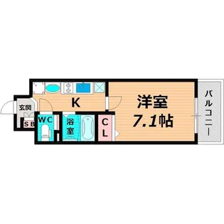 アップルガーデンコート城東【3階】の間取り