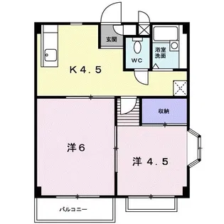 エリール城【2階】の間取り