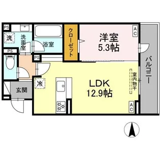THE STATELY 子安町【4階】の間取り