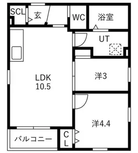 プレシア野並【3階】の間取り