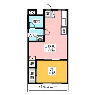 ダイヤモンドプラザ【2階】の間取り