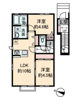 ガーデン ラピス【2階】の間取り