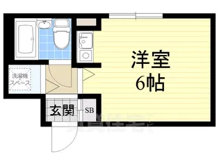 バスティオーネ此花【4階】の間取り
