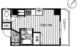 グリ-ンパ-ク山岸【3階】の間取り