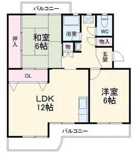 シャトー南【1階】の間取り