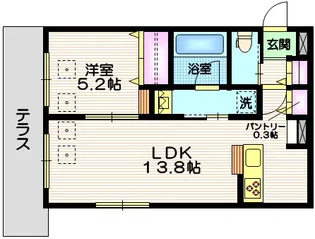 仮称 新石川1丁目メゾン東棟【1階】の間取り