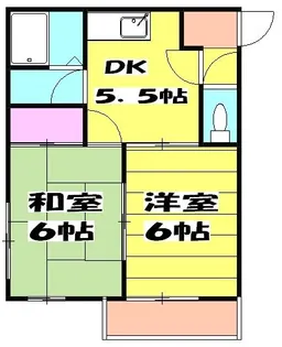 クイーンビルY【1階】の間取り