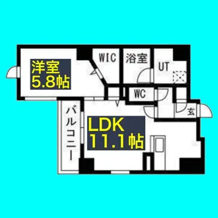 ポルタニグラサウス【2階】の間取り