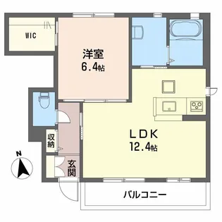 シャーメゾンMedius B棟【1階】の間取り