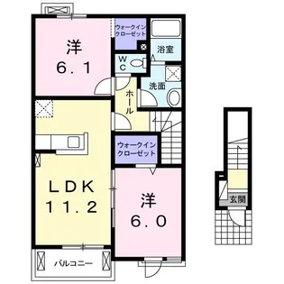 アリエーテB【2階】の間取り