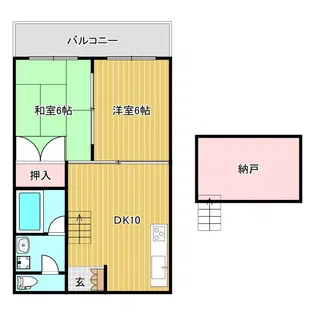 アメノカサNARUO【6階】の間取り