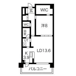 ソレイユ徳川【9階】の間取り