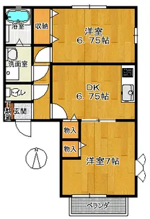 アムールシャンテ【2階】の間取り