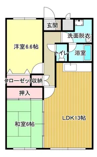 シズミハイツ【1階】の間取り