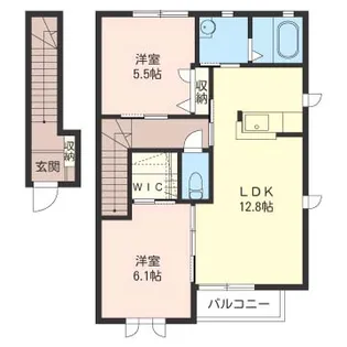 メルベイユB【2階】の間取り