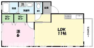 エルツイン【1階】の間取り