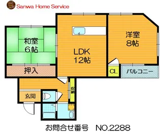 デイブレイク210【4階】の間取り