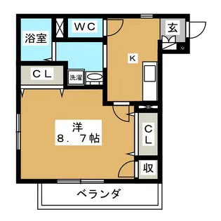 カーサグランデ【1階】の間取り