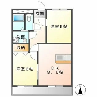 フェリーチェ【2階】の間取り