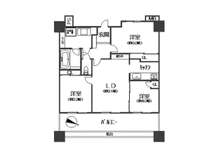 ミオカステーロ横濱根岸【6階】の間取り