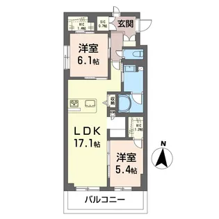 プリエール【1階】の間取り