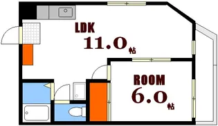 ヤマヒロビル【3階】の間取り