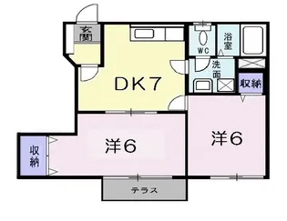 広島県竹原市西野町【アパート】の間取り