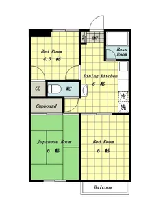 森ヶ丘第三マンション【2階】の間取り