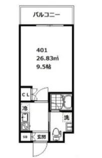 東京都品川区南品川1【マンション】の間取り