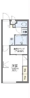レオパレスサウスヴィラ【2階】の間取り