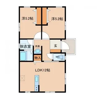 宮城県柴田郡大河原町字南桜町【一戸建】の間取り