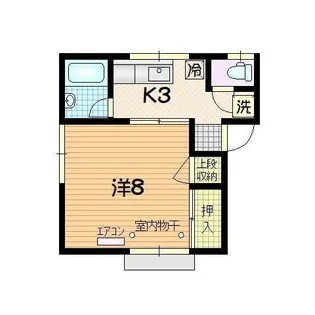 ハイツ南青山【1階】の間取り
