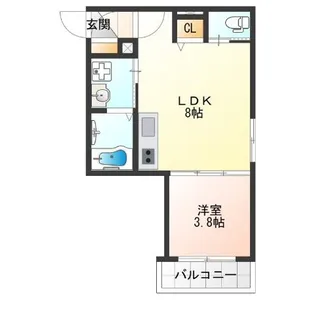 F asecia algol【1階】の間取り