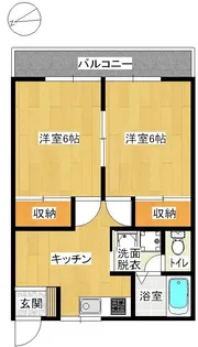 レジデンス亀ヶ崎【1階】の間取り