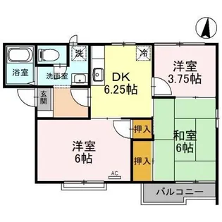 リッチハイム桜【2階】の間取り
