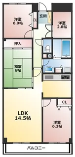 3SLDKの間取り画像