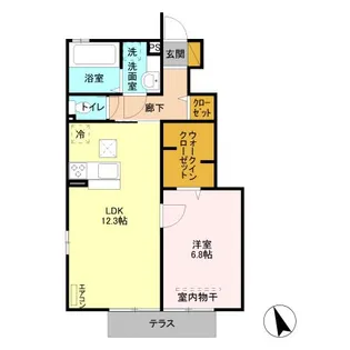 埼玉県川口市芝樋ノ爪2【アパート】の間取り