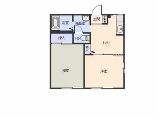 ディアス北田 E【1階】の間取り