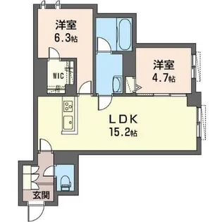 リラフォート【1階】の間取り