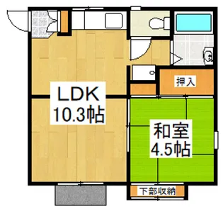 ジュネス秋津【1階】の間取り