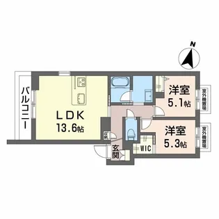 SHINE FORT【1階】の間取り