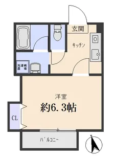 サンステージ上大岡【1階】の間取り